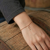 Weinglas Armband - Roségold