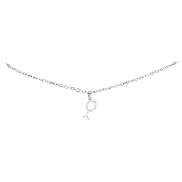 Weinglas Armband - Silber