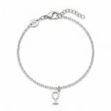 Weinglas Armband - Silber