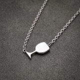 Weinglas Kette - Silber