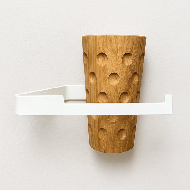 Dubbeglas Toilettenpapierhalter, weißer Halter