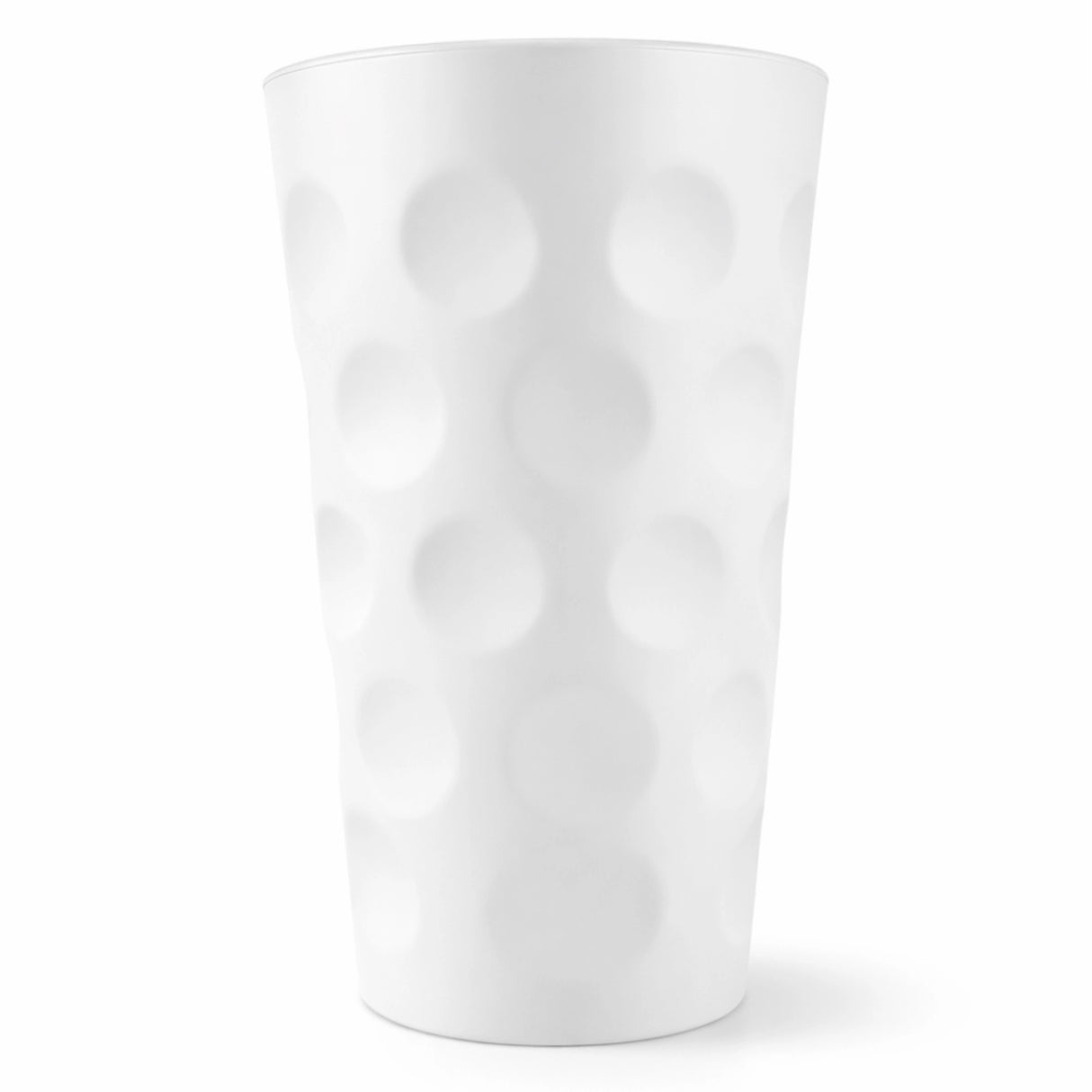 Weiß matt farbiges Dubbeglas 0,5 L